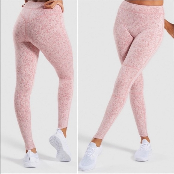 Gymshark Compression Fit Fleur Texture Legging - Picture 1 of 8
